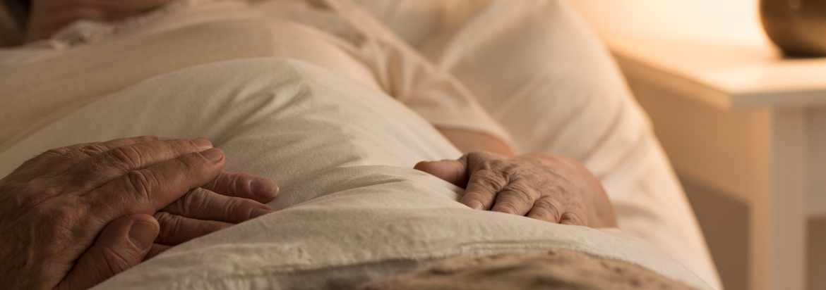 person lying in bed