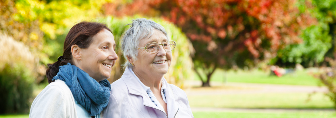 Image of two women at a facility respite care location