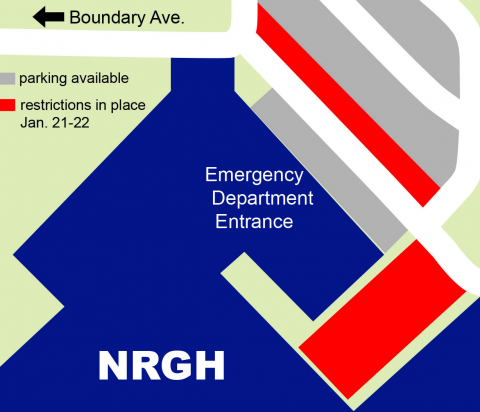 NRGH Parking Map