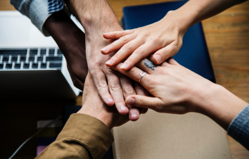 team work and support group for hoarding