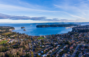 Ariel view Nanaimo