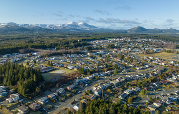 arial view of north island