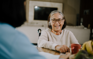 Image of person in facility respite