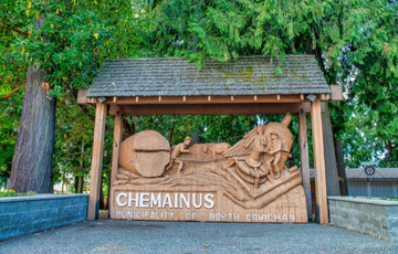 Chemainus welcoming sign