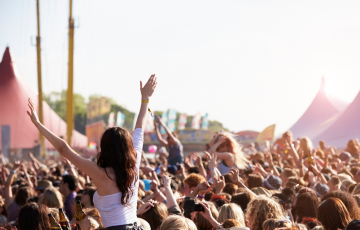Crowd at a music festival
