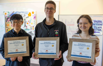 Youth Harm Reduction Award recipients