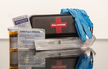 unpacked naloxone kit